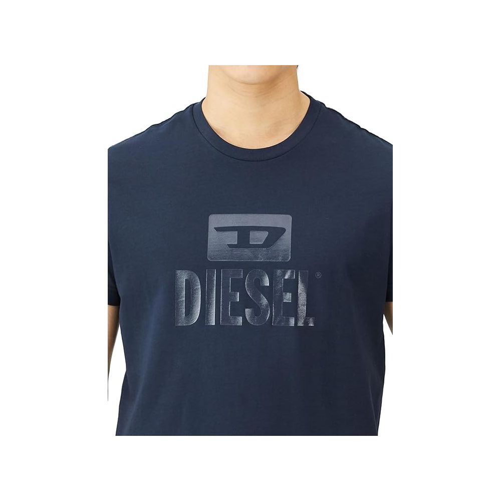 Diesel Blue Cotton T-Shirt $139.00 Diesel Luzworld