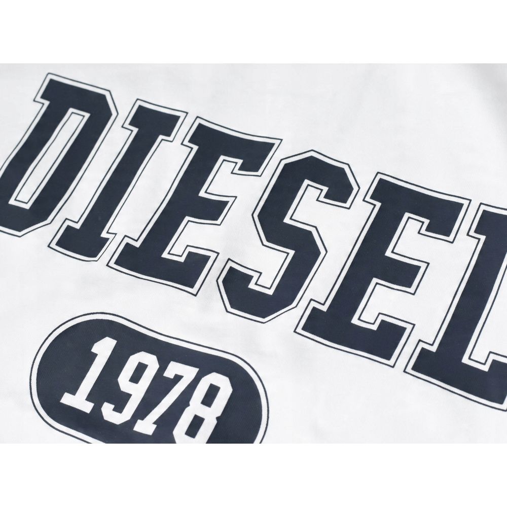 Diesel White Cotton T-Shirt $139.00 Diesel Luzworld