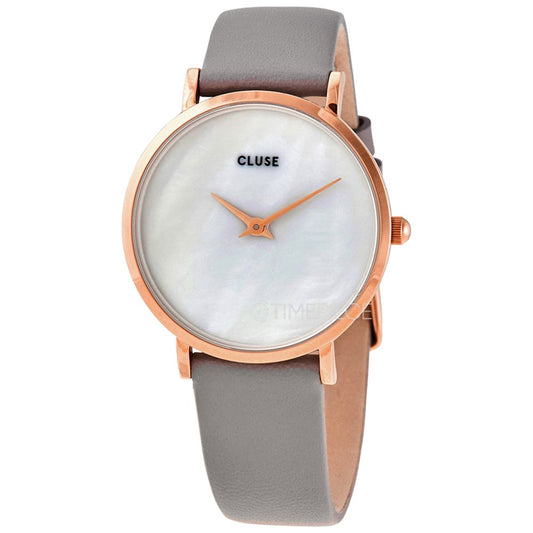 Cluse Gray Leather Watch $190.00 Cluse Luzworld