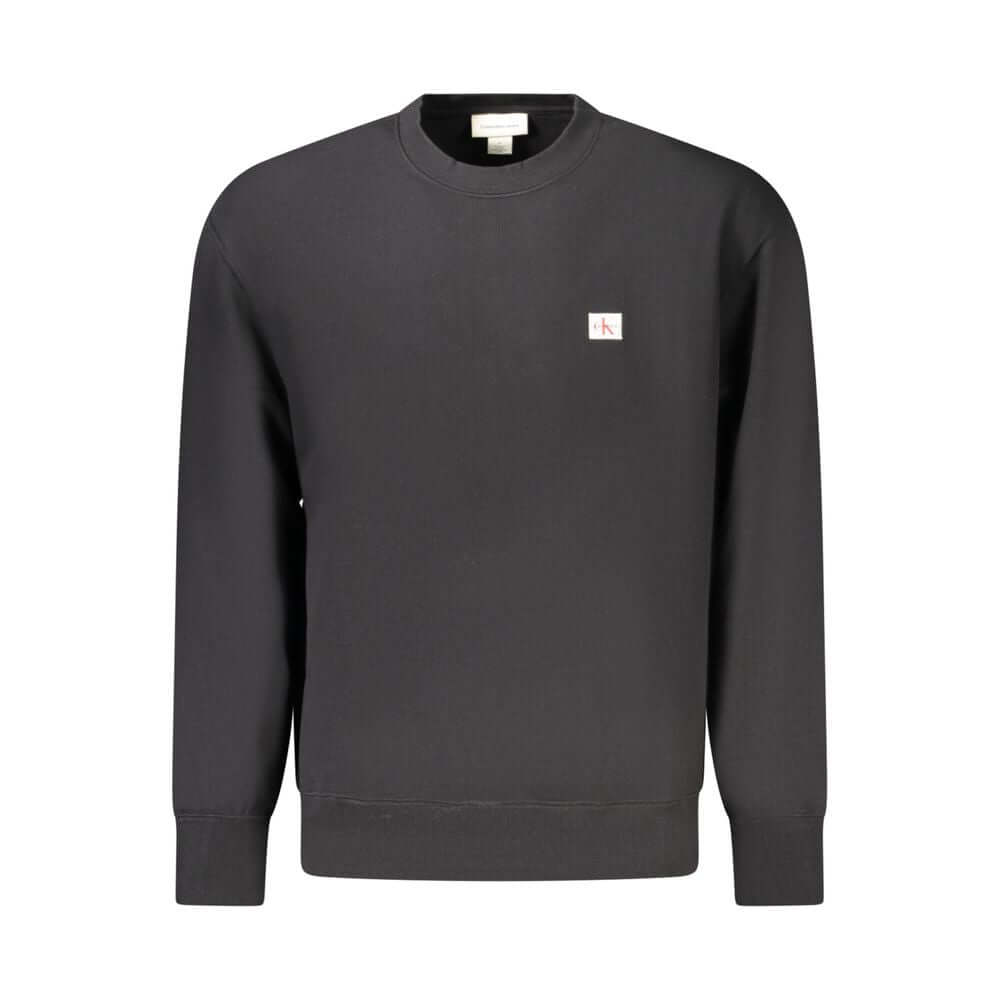 Calvin Klein Black Cotton Men Sweater $222.00 Calvin Klein Luzworld