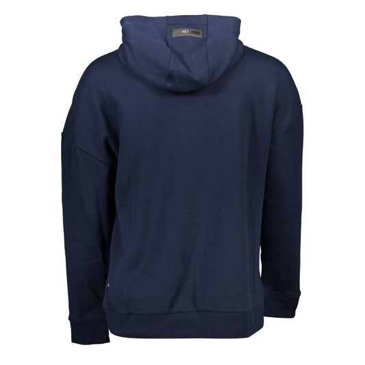 Plein Sport Blue Cotton Men Sweater $596.00 Plein Sport Luzworld