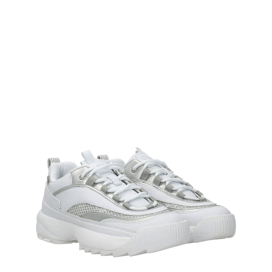 Guess White Polyethylene Chunky Sneakers $198.00 Guess Luzworld