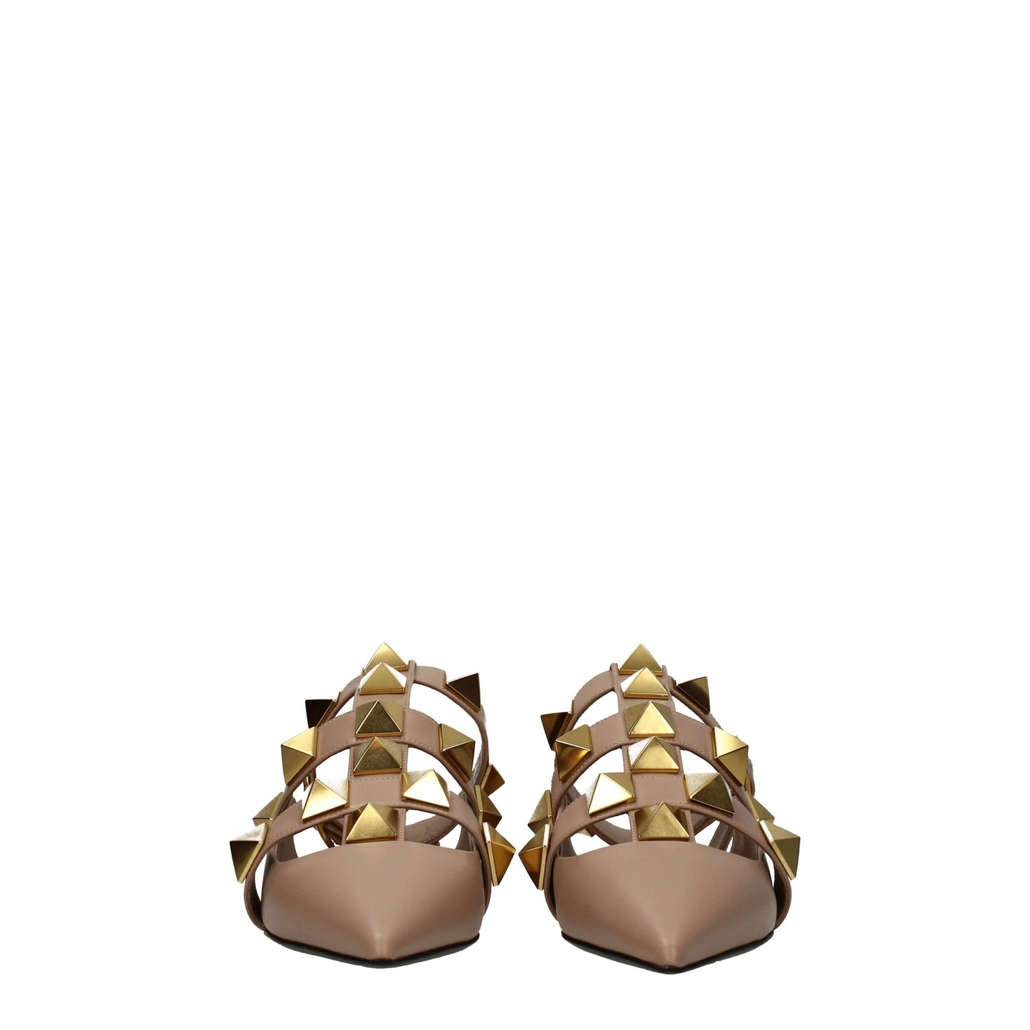 Valentino Garavani Pink Leather Flat Sandals $1738.00 Valentino Garavani Luzworld