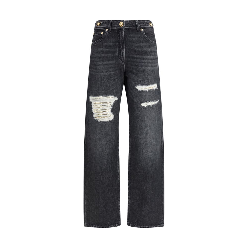 Versace Cut-Out detail Jeans $2090.00 Versace Luzworld