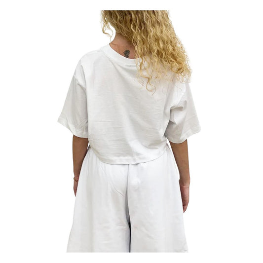 Comme Des Fuckdown White Cotton Women T-Shirt $137.00 Comme Des Fuckdown Luzworld