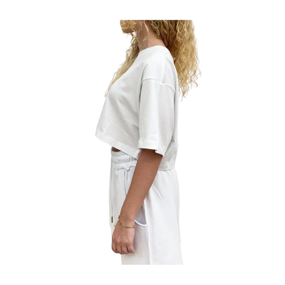 Comme Des Fuckdown White Cotton Women T-Shirt $137.00 Comme Des Fuckdown Luzworld