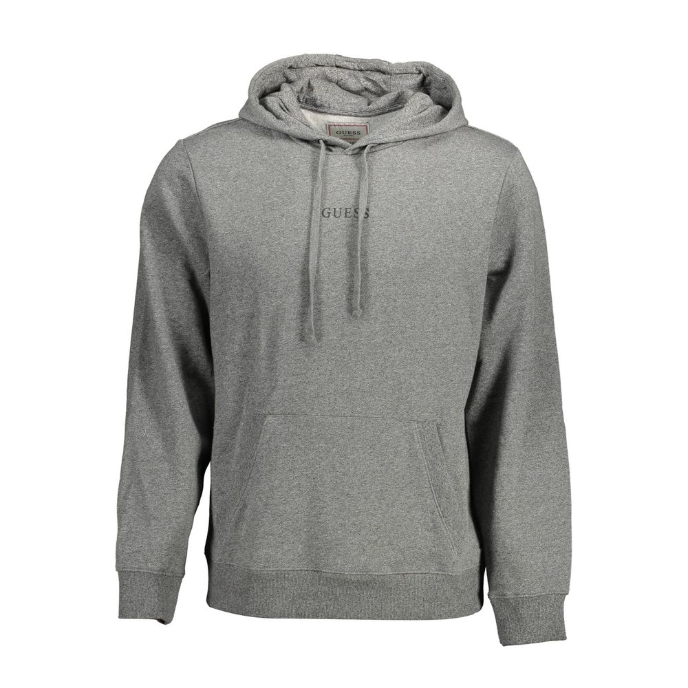 Guess Jeans Gray Organic Cotton Men Sweater $208.00 Guess Jeans Luzworld