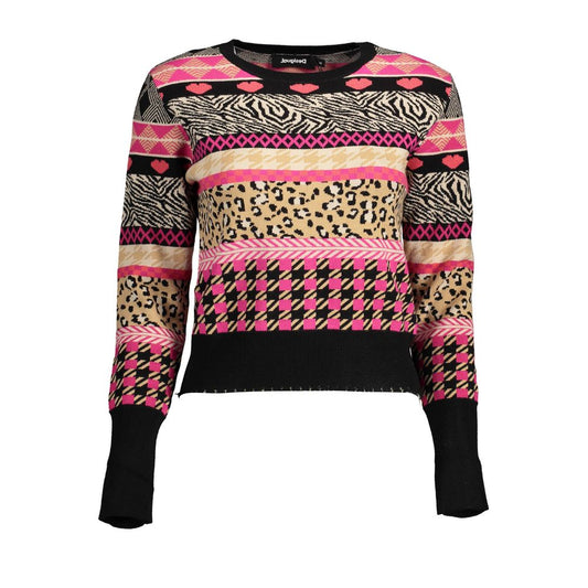 Desigual Black Polyester Sweater $206.00 Desigual Luzworld
