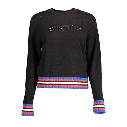 Desigual Black Polyester Sweater $192.00 Desigual Luzworld