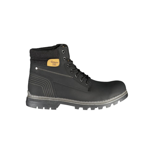 Carrera Black Polyester Men Boot $204.00 Carrera Luzworld