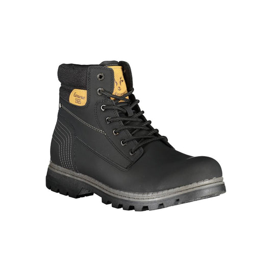 Carrera Black Polyester Men Boot $204.00 Carrera Luzworld