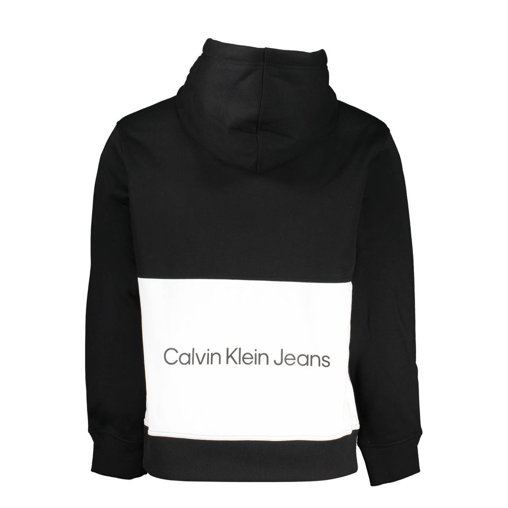 Calvin Klein Black Polyester Men Sweater with Hood $265.00 Calvin Klein Luzworld