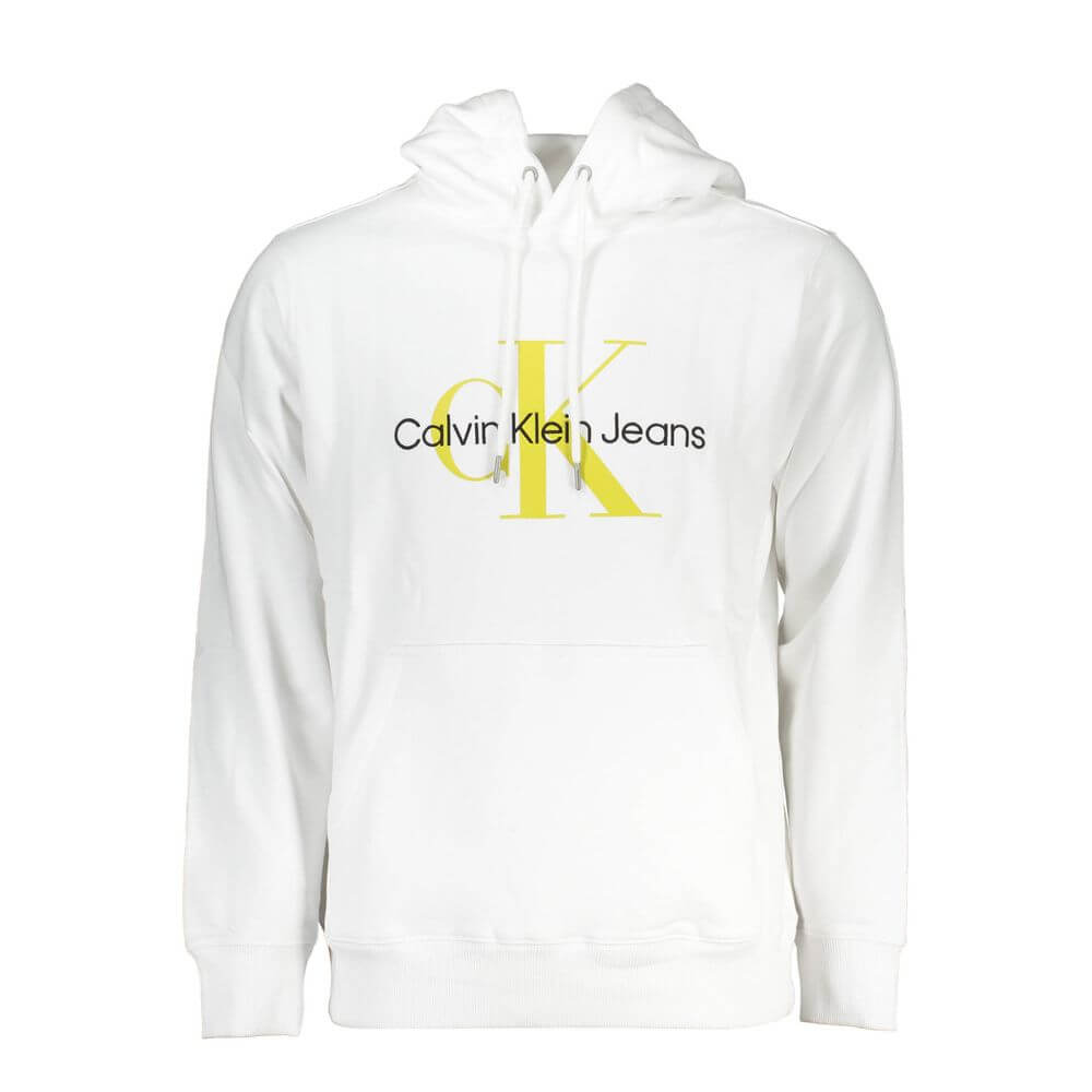 Calvin Klein White Cotton Men Sweater $265.00 Calvin Klein Luzworld