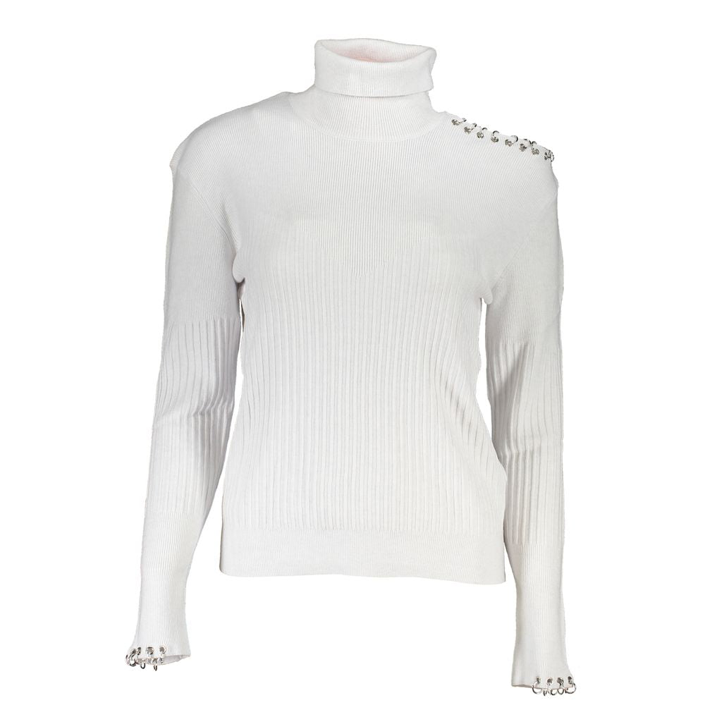 Patrizia Pepe Gray Cotton Sweater $638.00 Patrizia Pepe Luzworld