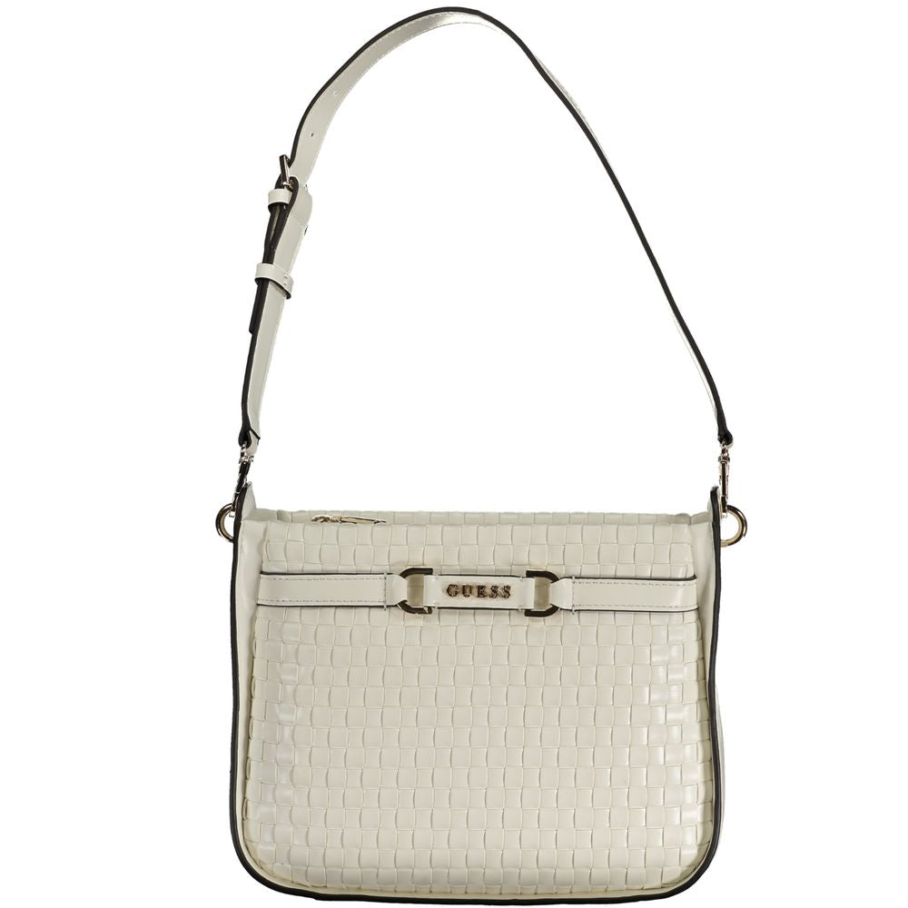 Guess Jeans White Polyethylene Handbag $310.00 Guess Jeans Luzworld