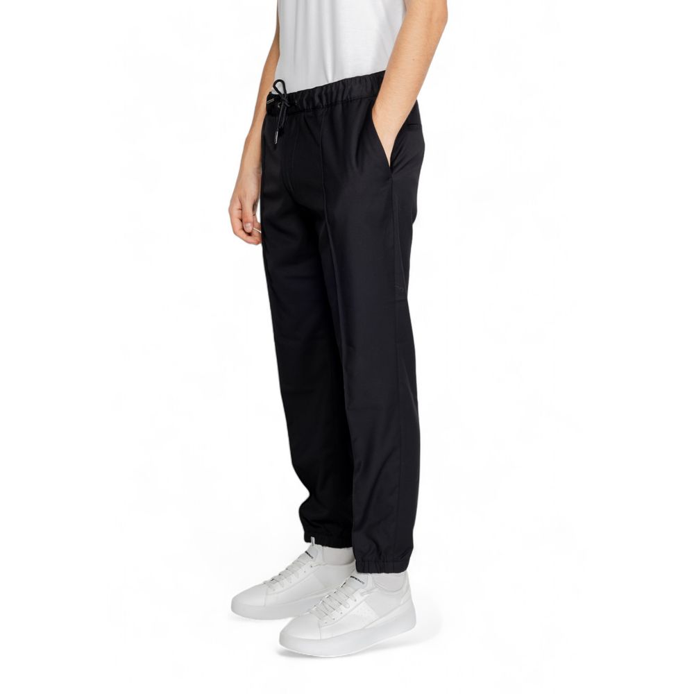 Armani Exchange Black Polyester Pant $243.00 Armani Exchange Luzworld