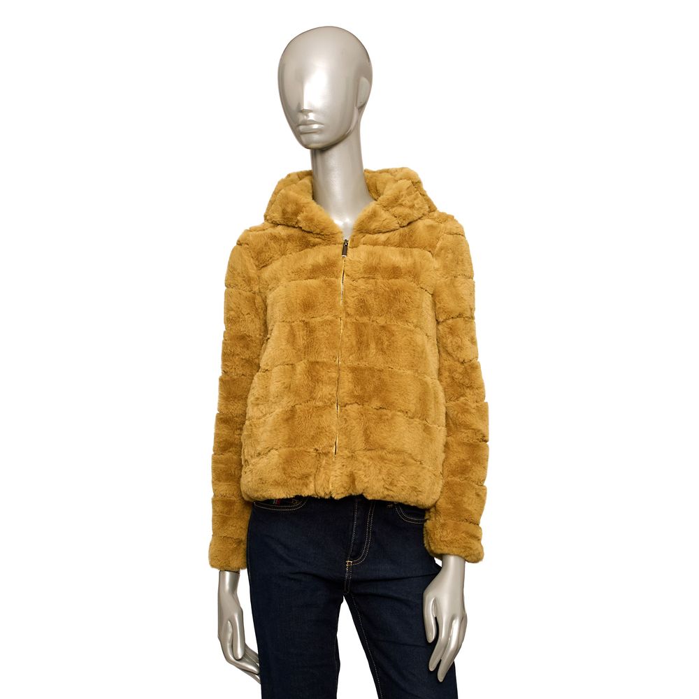 Baldinini Trend Yellow Polyester Women Jacket $586.00 Baldinini Trend Luzworld