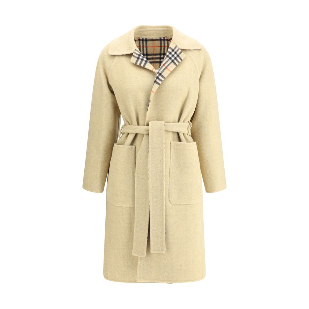 Burberry Reversible wool robe Coat $5701.00 Burberry Luzworld