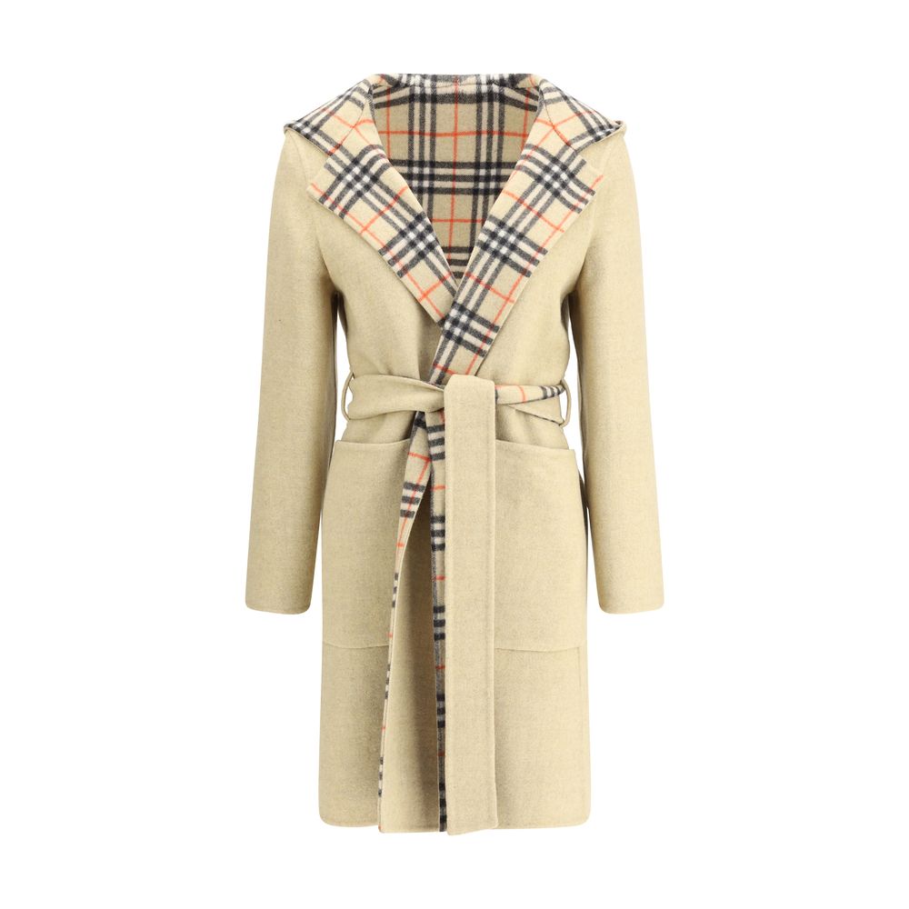Burberry Reversible wool robe Coat $6101.00 Burberry Luzworld