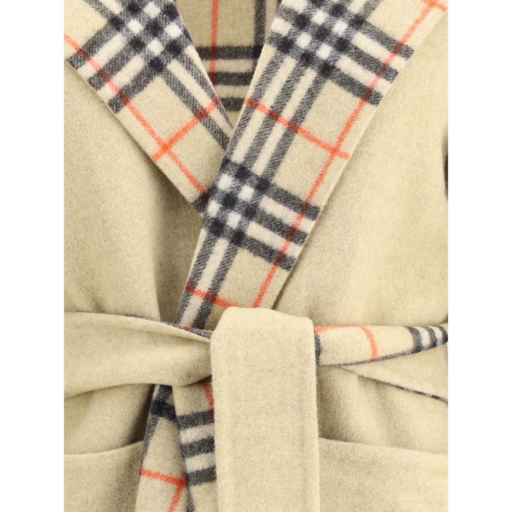 Burberry Reversible wool robe Coat $6101.00 Burberry Luzworld