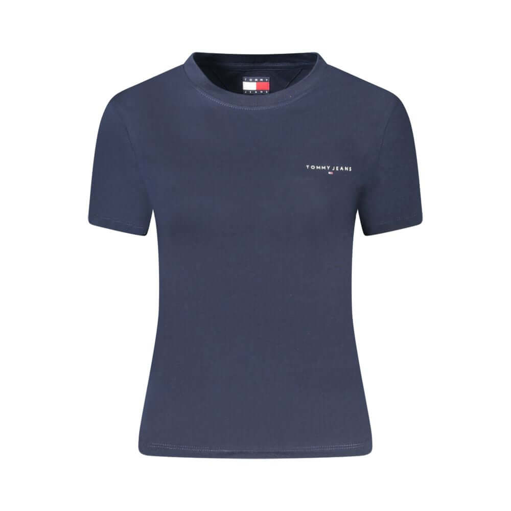 Tommy Hilfiger Blue Cotton Women T-Shirt $124.00 Tommy Hilfiger Luzworld