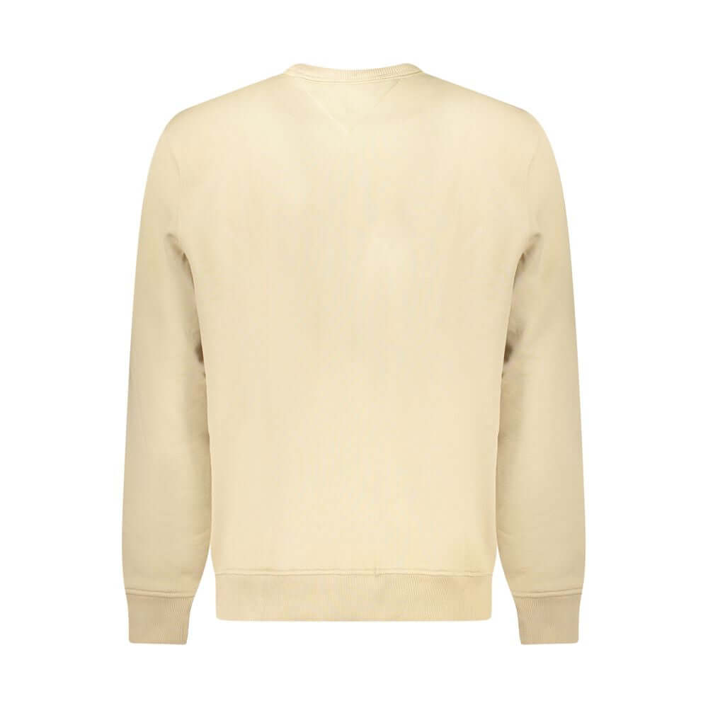 Tommy Hilfiger Beige Cotton Men Sweater $222.00 Tommy Hilfiger Luzworld