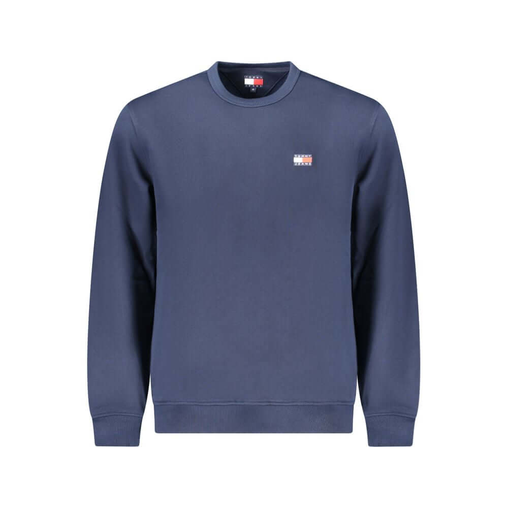 Tommy Hilfiger Blue Cotton Men Sweater $222.00 Tommy Hilfiger Luzworld