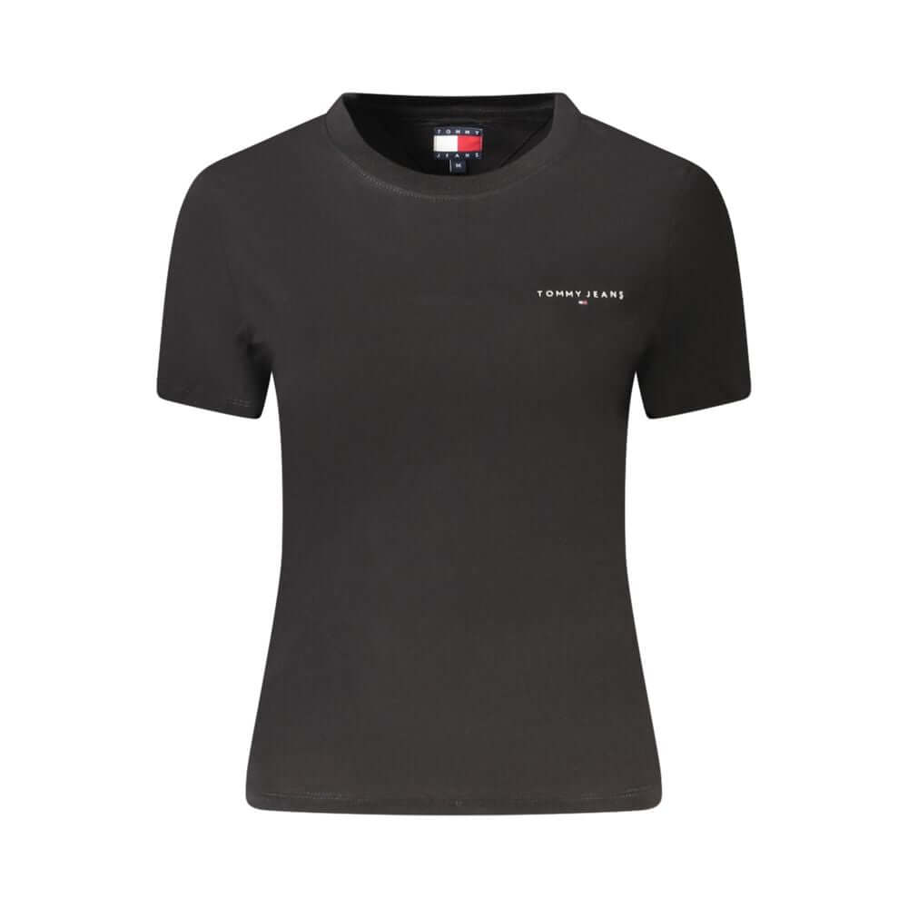 Tommy Hilfiger Black Cotton Women T-Shirt $124.00 Tommy Hilfiger Luzworld