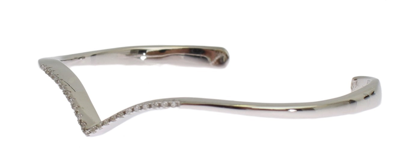 Nialaya Skyfall CZ 925 Silver Bangle Bracelet $334.00 Nialaya Luzworld