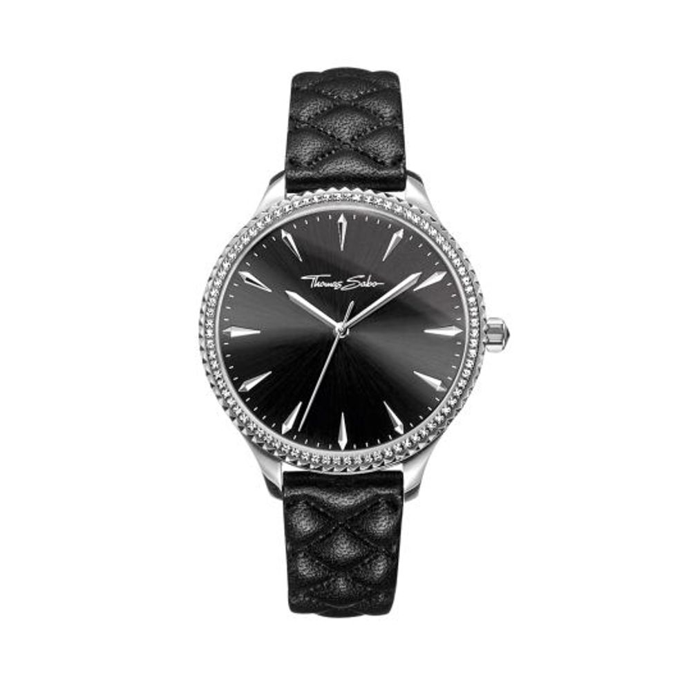 Thomas Sabo Black Leather Watch $590.00 Thomas Sabo Luzworld