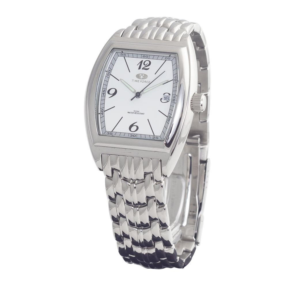 Time Force Silver Stainless Steel Watch $179.00 Time Force Luzworld