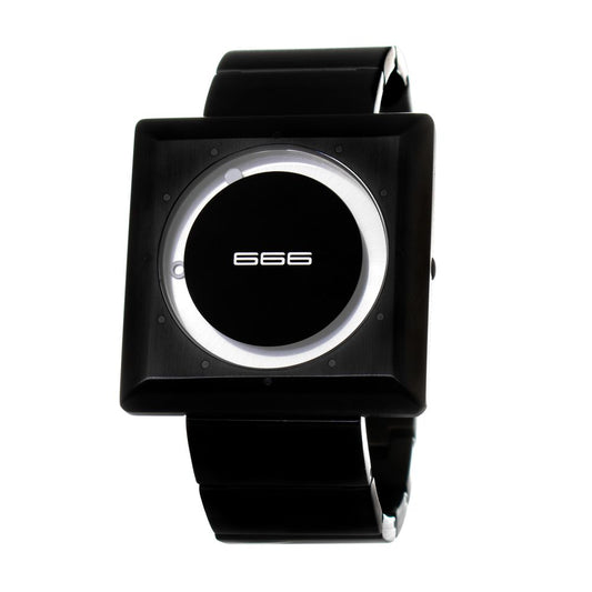 666BARCELONA Black Stainless Steel Watch $191.00 666BARCELONA Luzworld