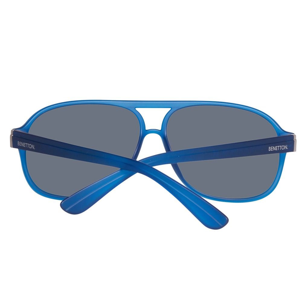 Benetton Blue Injected Sunglasses $152.00 Benetton Luzworld