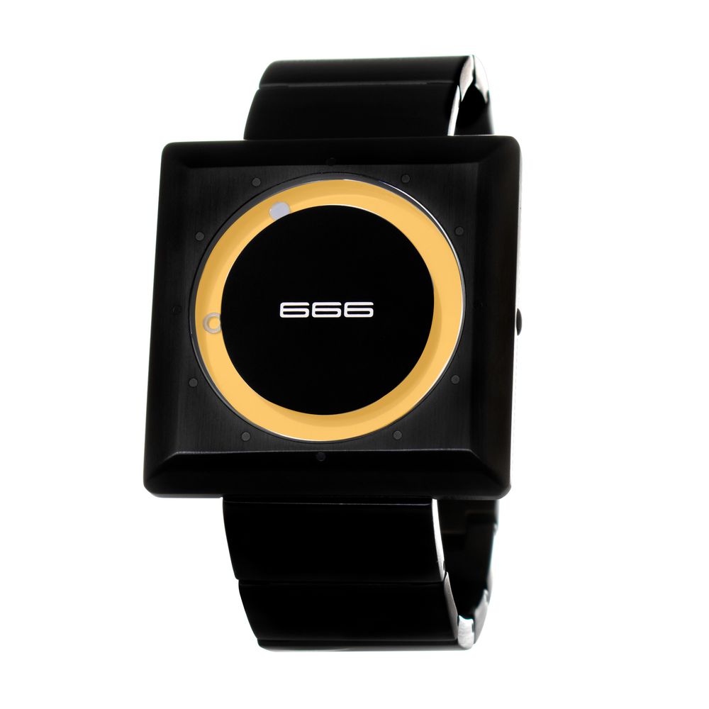666BARCELONA Black Stainless Steel Watch $192.00 666BARCELONA Luzworld