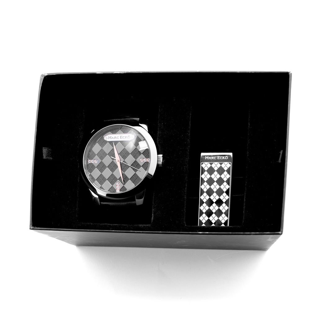 Marc Ecko Black Leather Watch $200.00 Marc Ecko Luzworld
