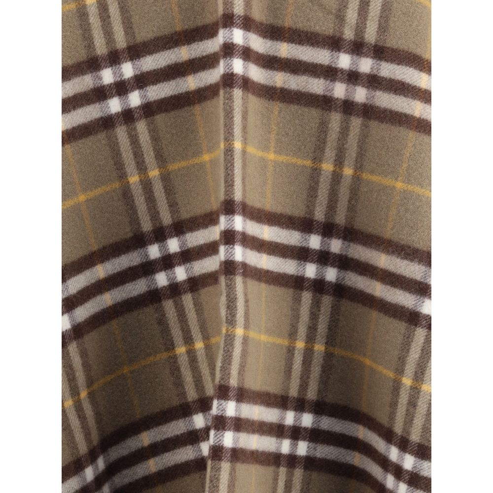 Burberry Wool and cashmere Check Cape $2118.00 Burberry Luzworld