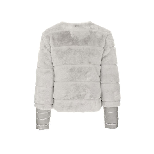 Maison Espin Gray Polyester Jackets & Coat $282.00 Maison Espin Luzworld