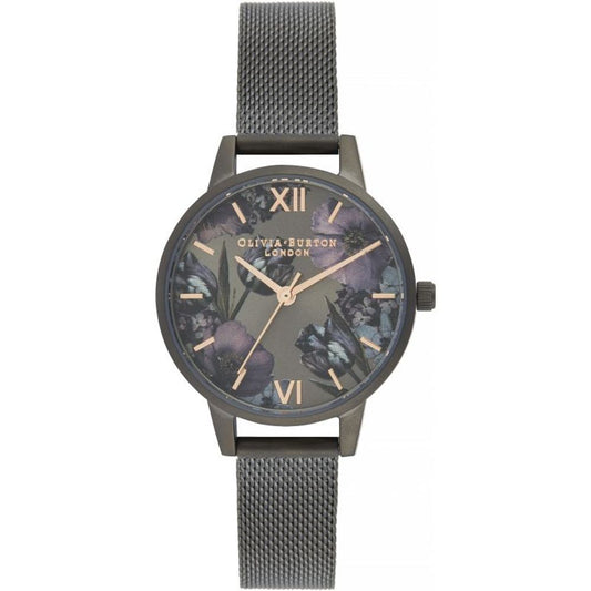 Olivia Burton Black Stainless Steel Watch $214.00 Olivia Burton Luzworld