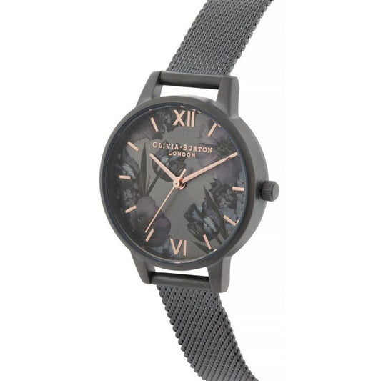 Olivia Burton Black Stainless Steel Watch $214.00 Olivia Burton Luzworld