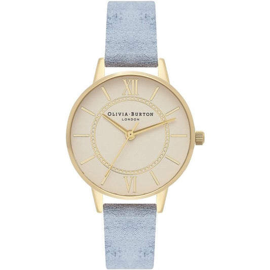 Olivia Burton Blue Artificial Leather Watch $182.00 Olivia Burton Luzworld