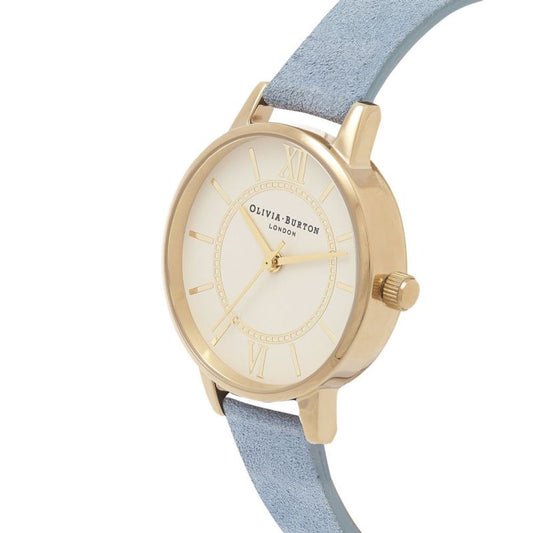 Olivia Burton Blue Artificial Leather Watch $182.00 Olivia Burton Luzworld
