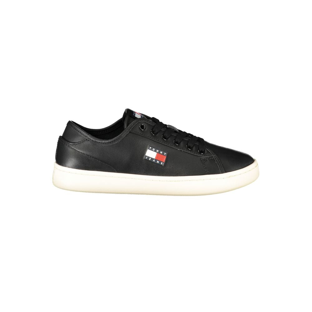 Tommy Hilfiger Black Leather Women's Sneaker $243.00 Tommy Hilfiger Luzworld