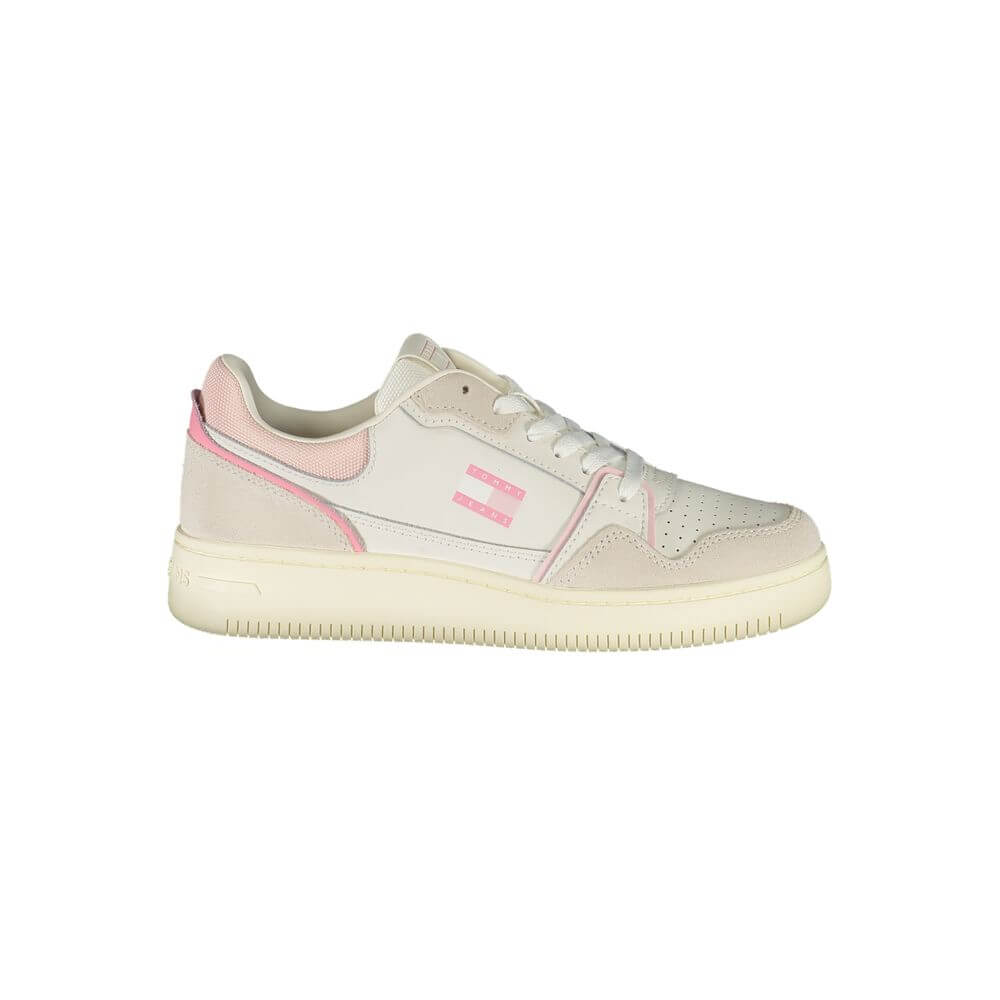 Tommy Hilfiger White Leather Women Sneaker $243.00 Tommy Hilfiger Luzworld