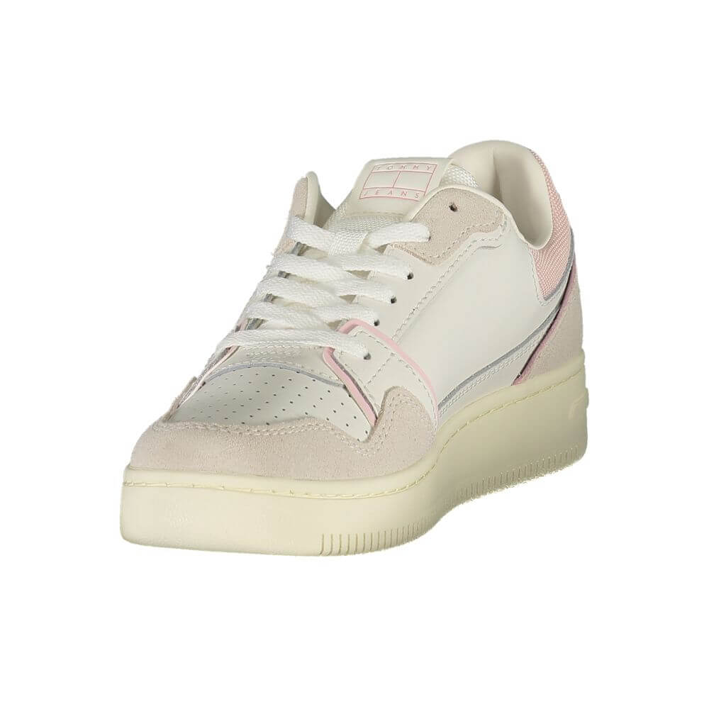 Tommy Hilfiger White Leather Women Sneaker $243.00 Tommy Hilfiger Luzworld