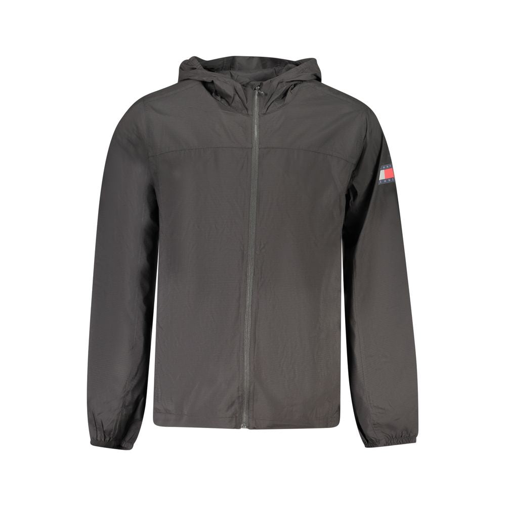 Tommy Hilfiger Black Polyamide Men Jacket $238.00 Tommy Hilfiger Luzworld