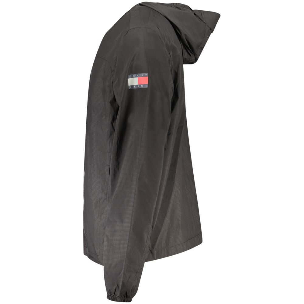 Tommy Hilfiger Black Polyamide Men Jacket $238.00 Tommy Hilfiger Luzworld