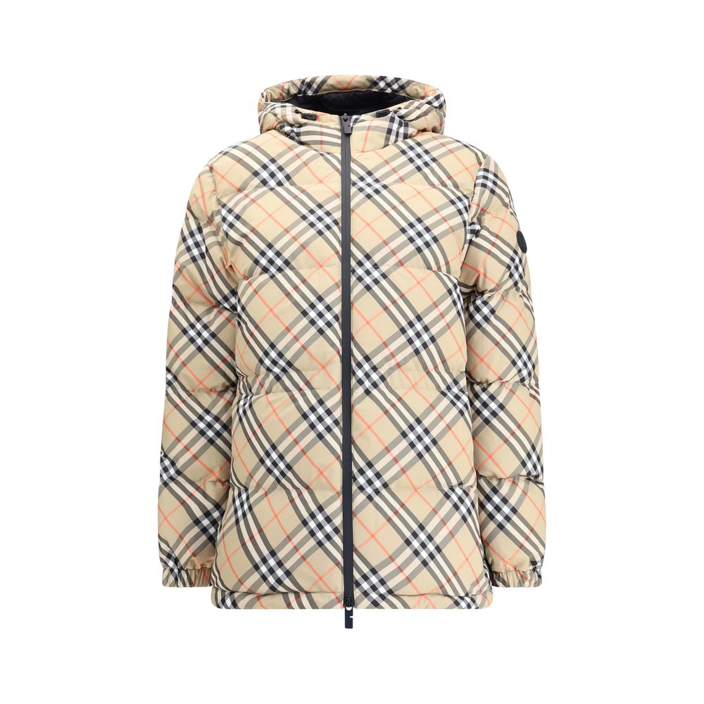 Burberry Hooded Check Down Jacket $3396.00 Burberry Luzworld