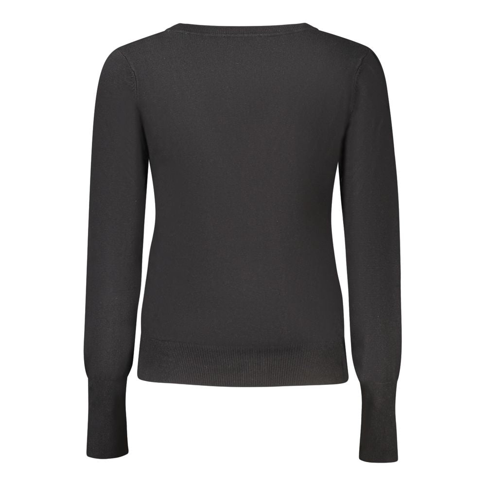 Guess Jeans Black Viscose Women Cardigan $230.00 Guess Jeans Luzworld