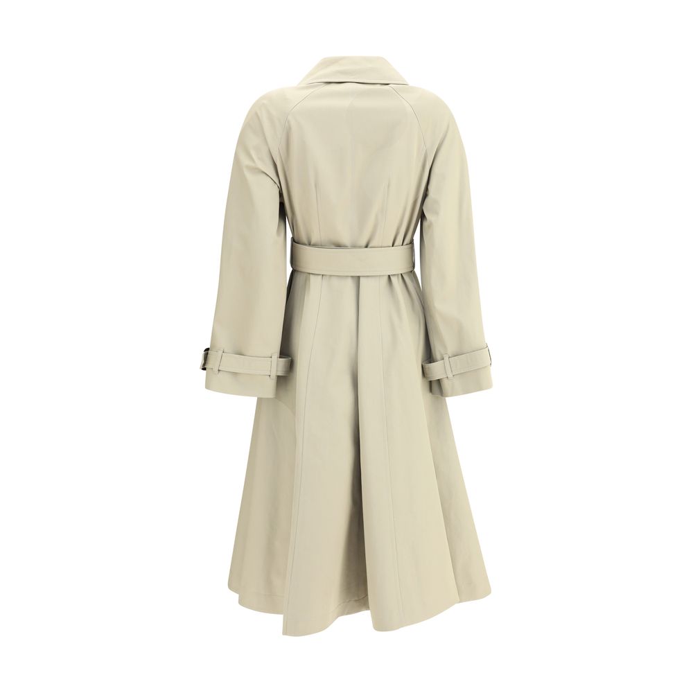 Burberry Ellingham fit-and-flare long gabardine Trench Coat $4588.00 Burberry Luzworld