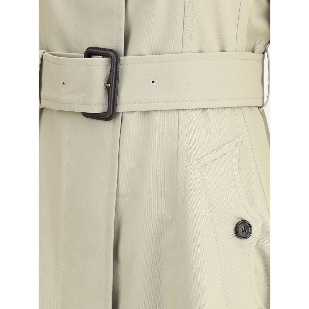 Burberry Ellingham fit-and-flare long gabardine Trench Coat $4588.00 Burberry Luzworld